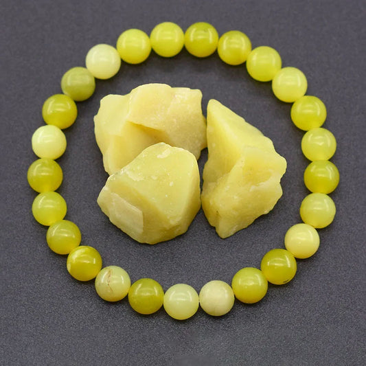 Bracelet en Pierre Naturelle Lemon Jade